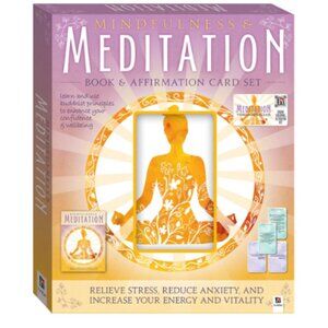 Mindfulness & Meditation - Book & Cards, Hinkler - NEW -  Spirituality Self Care